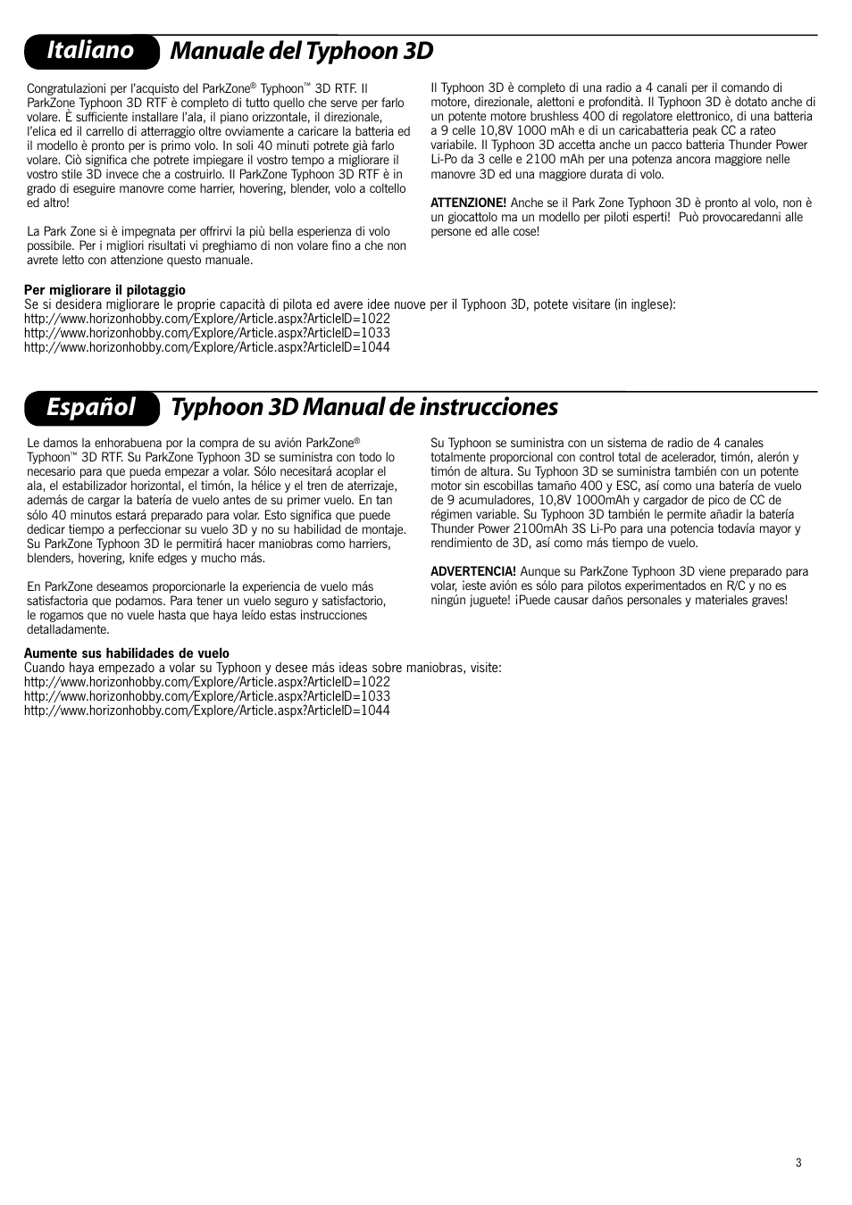 ParkZone PKZ4100 User Manual | Page 3 / 32