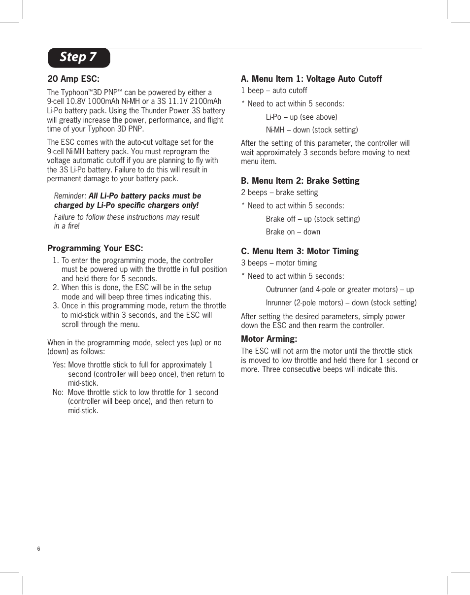 Step 7 | ParkZone PKZ4175 User Manual | Page 6 / 10