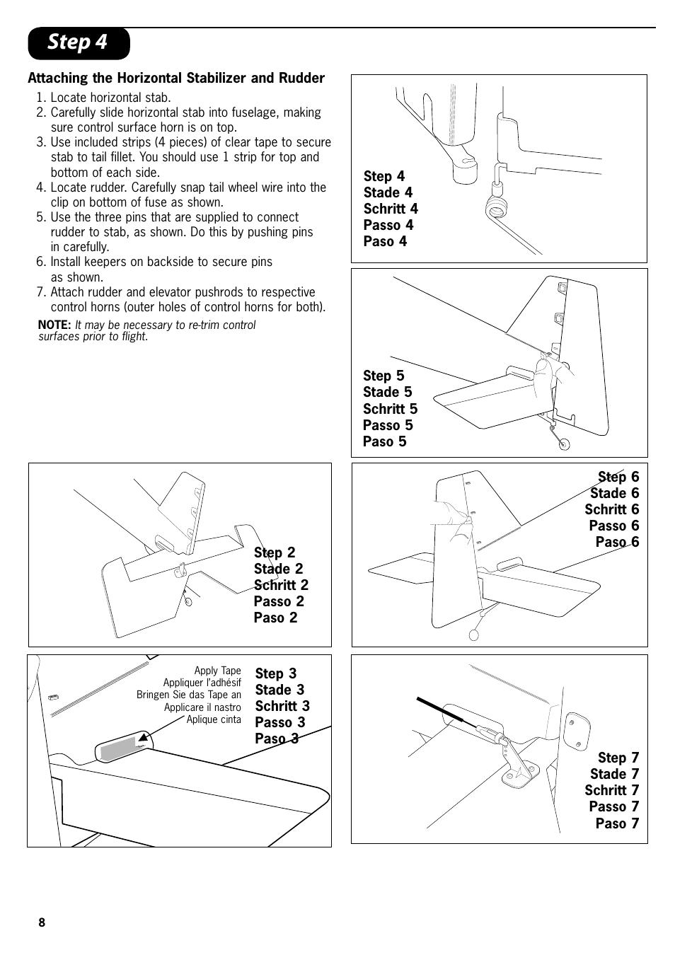 Step 4 | ParkZone PKZ4175 User Manual | Page 8 / 32