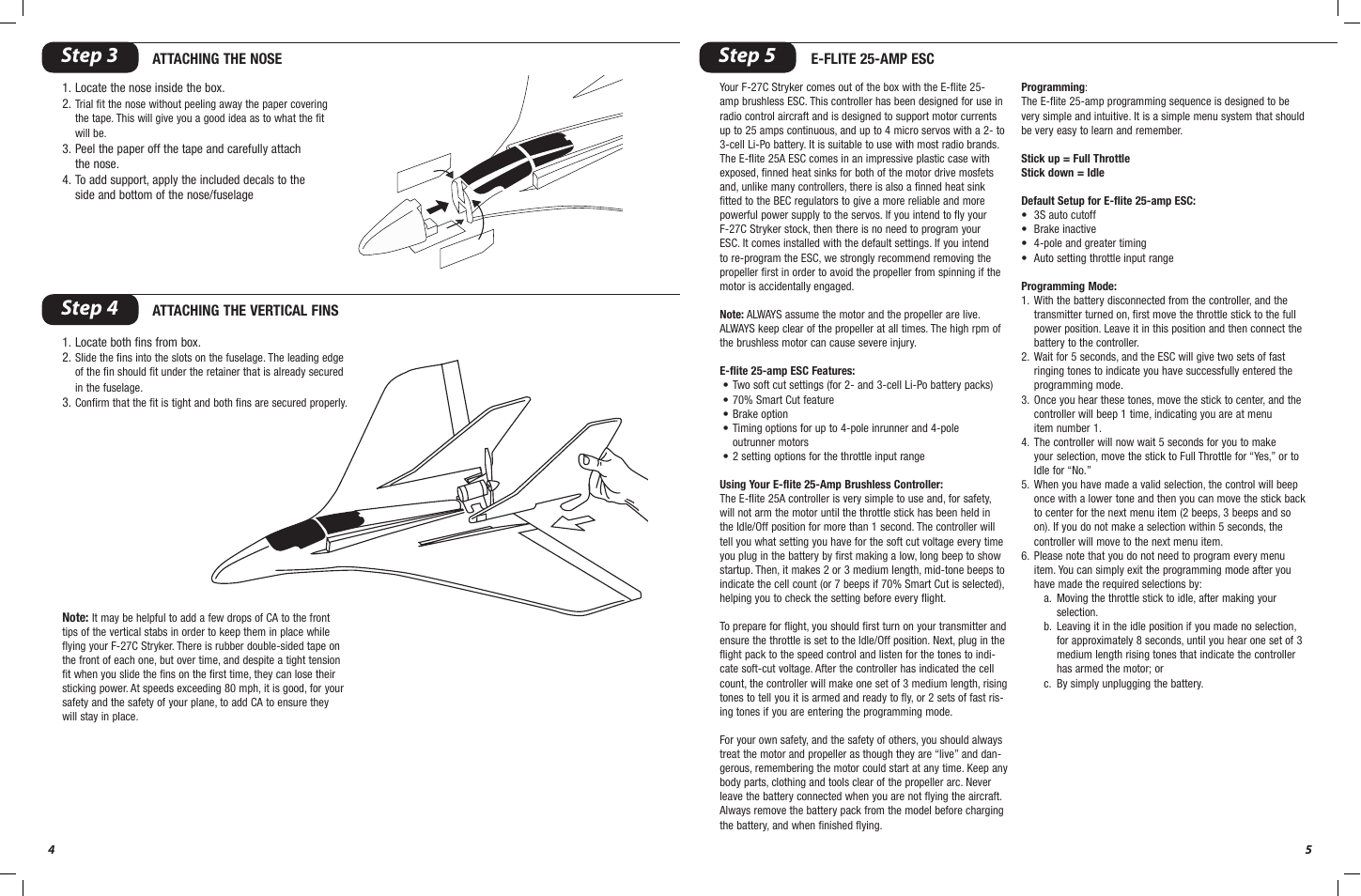 Step 5 step 4, Step 3 | ParkZone PKZ4200 User Manual | Page 3 / 6