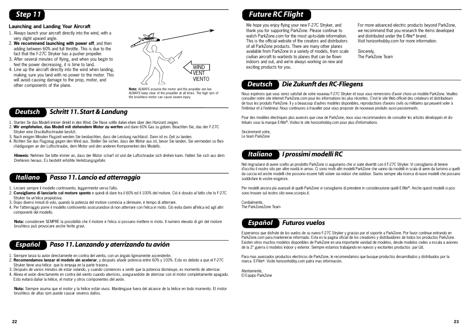 Step 11, Future rc flight | ParkZone PKZ4200 User Manual | Page 12 / 17