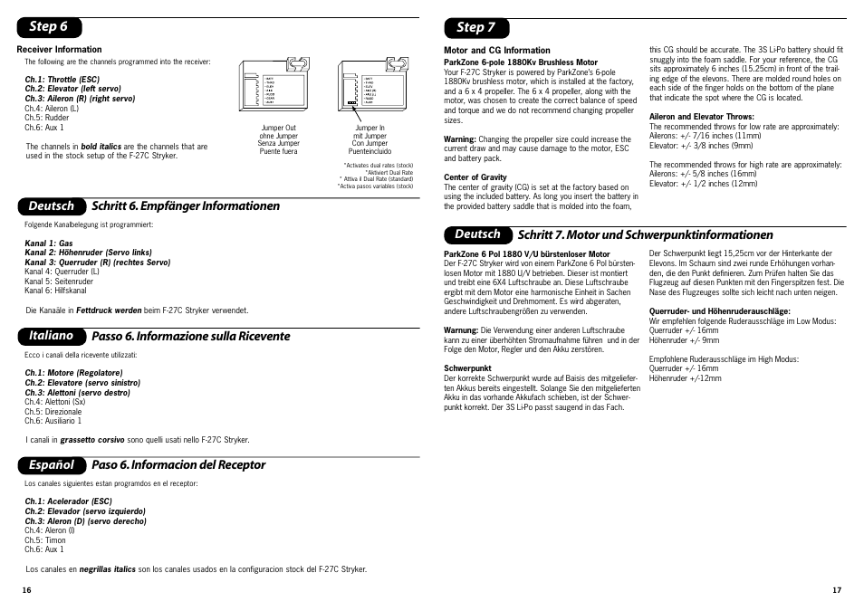 Step 6, Step 7 | ParkZone PKZ4200 User Manual | Page 9 / 17