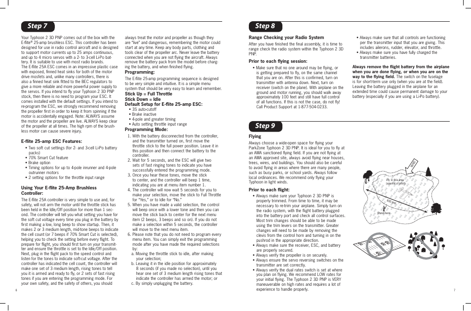 Step 7, Step 8 step 9 | ParkZone PKZ4375 User Manual | Page 4 / 7