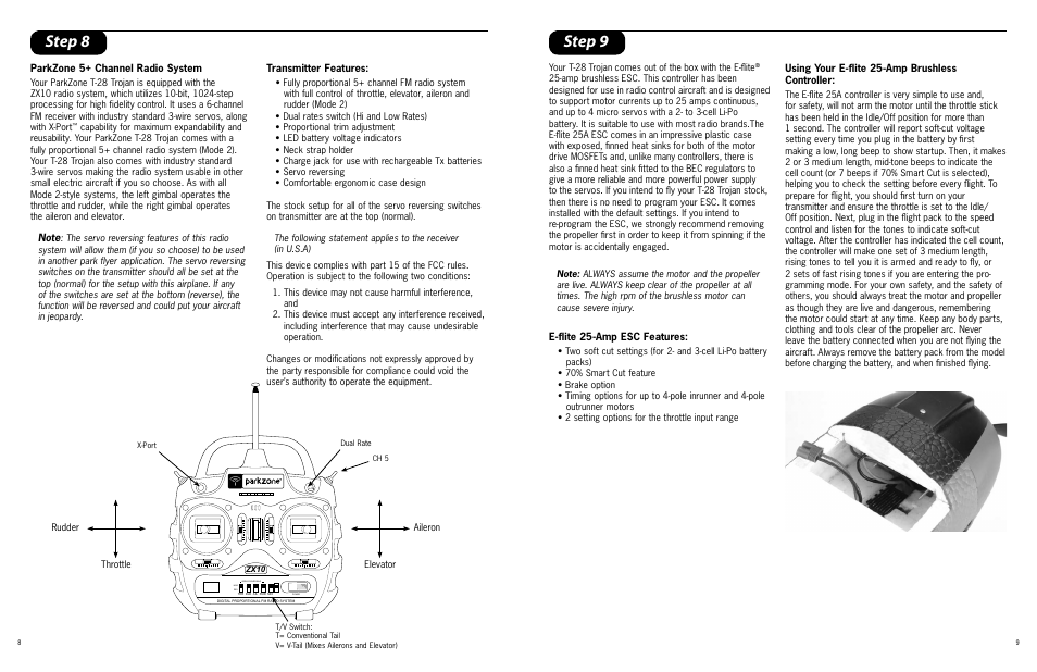 Step 8 step 9 | ParkZone PKZ4400 User Manual | Page 5 / 9