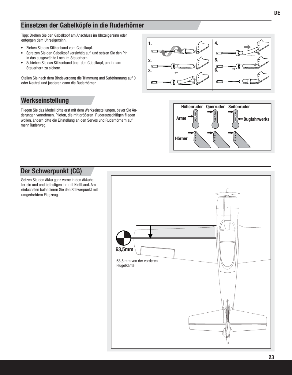 ParkZone PKZ4475 User Manual | Page 23 / 64