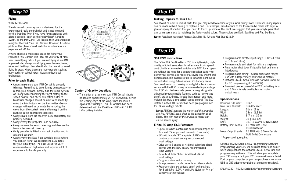 Step 11 step 12, Step 10 | ParkZone PKZ4600 User Manual | Page 6 / 10