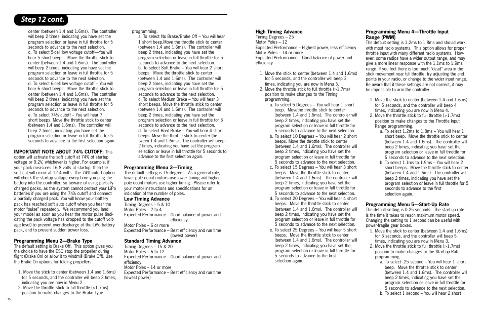 Step 12 cont | ParkZone PKZ4600 User Manual | Page 8 / 10