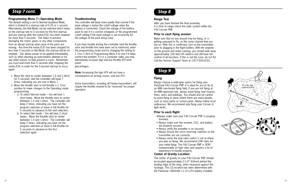 Step 7 cont. step 9 step 8 | ParkZone PKZ4675 User Manual | Page 7 / 10