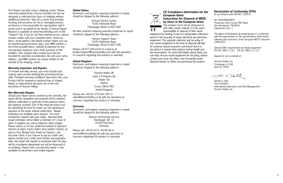 ParkZone PKZ4675 User Manual | Page 9 / 10