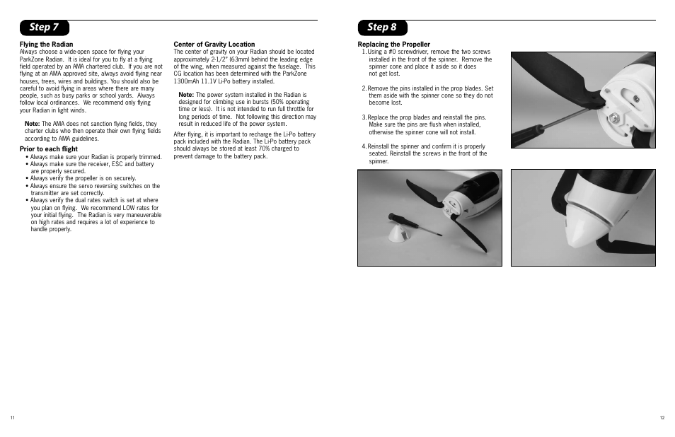 Step 8, Step 7 | ParkZone PKZ4775 User Manual | Page 6 / 8