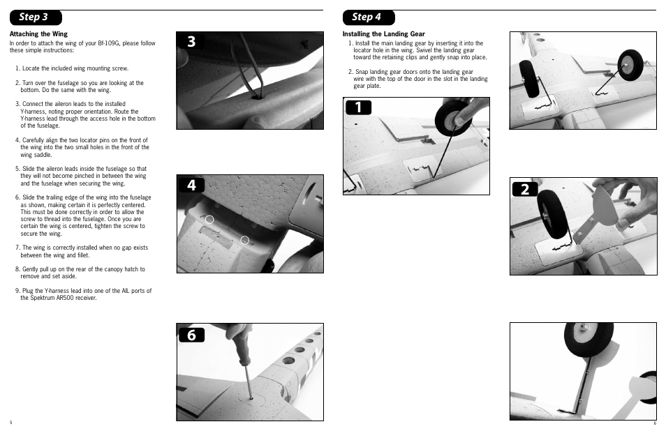 Step 3 step 4 | ParkZone PKZ4980 User Manual | Page 4 / 12