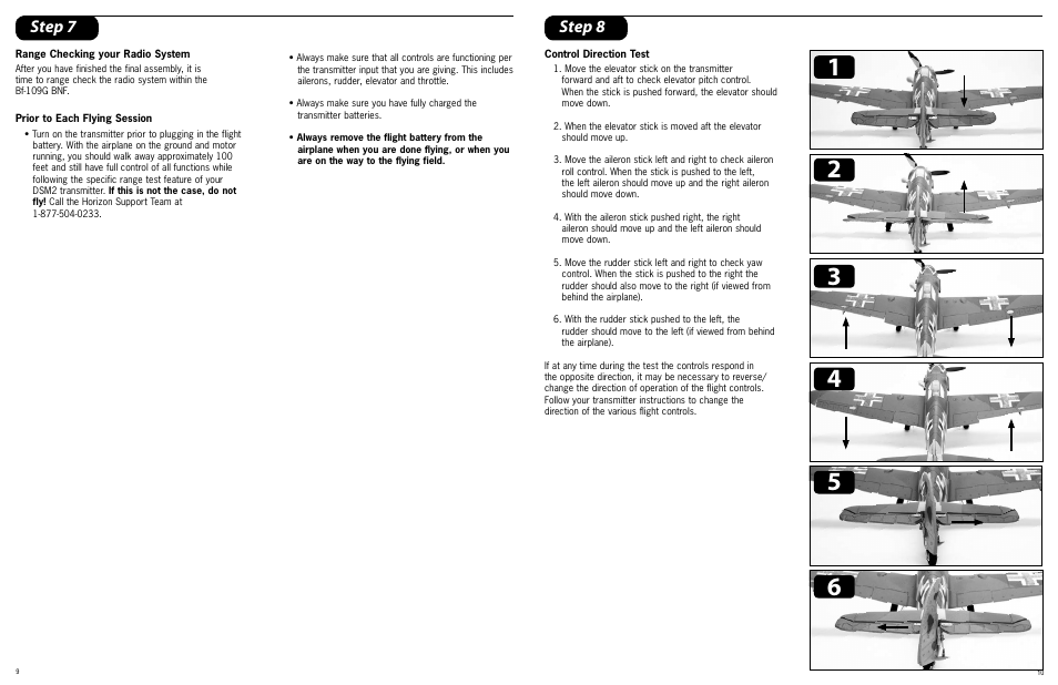 Step 7, Step 8 | ParkZone PKZ4980 User Manual | Page 6 / 12