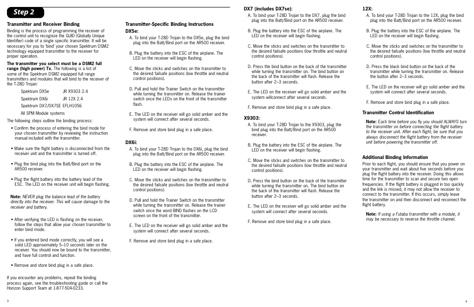 Step 2 | ParkZone PKZ5080 User Manual | Page 3 / 12