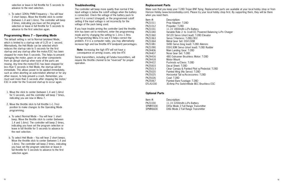 ParkZone PKZ5080 User Manual | Page 9 / 12