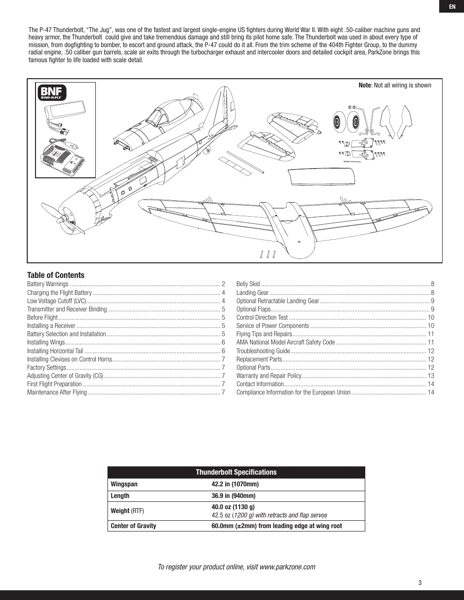 ParkZone PKZ5380 User Manual | Page 3 / 15