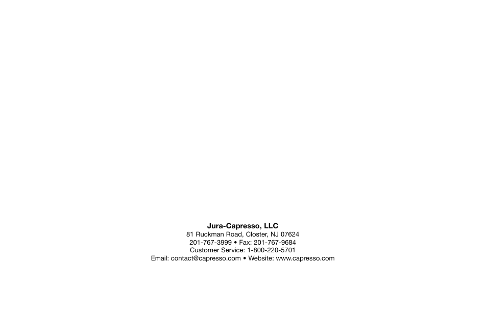 Capresso Impressa S Avantgarde Series User Manual | Page 35 / 35