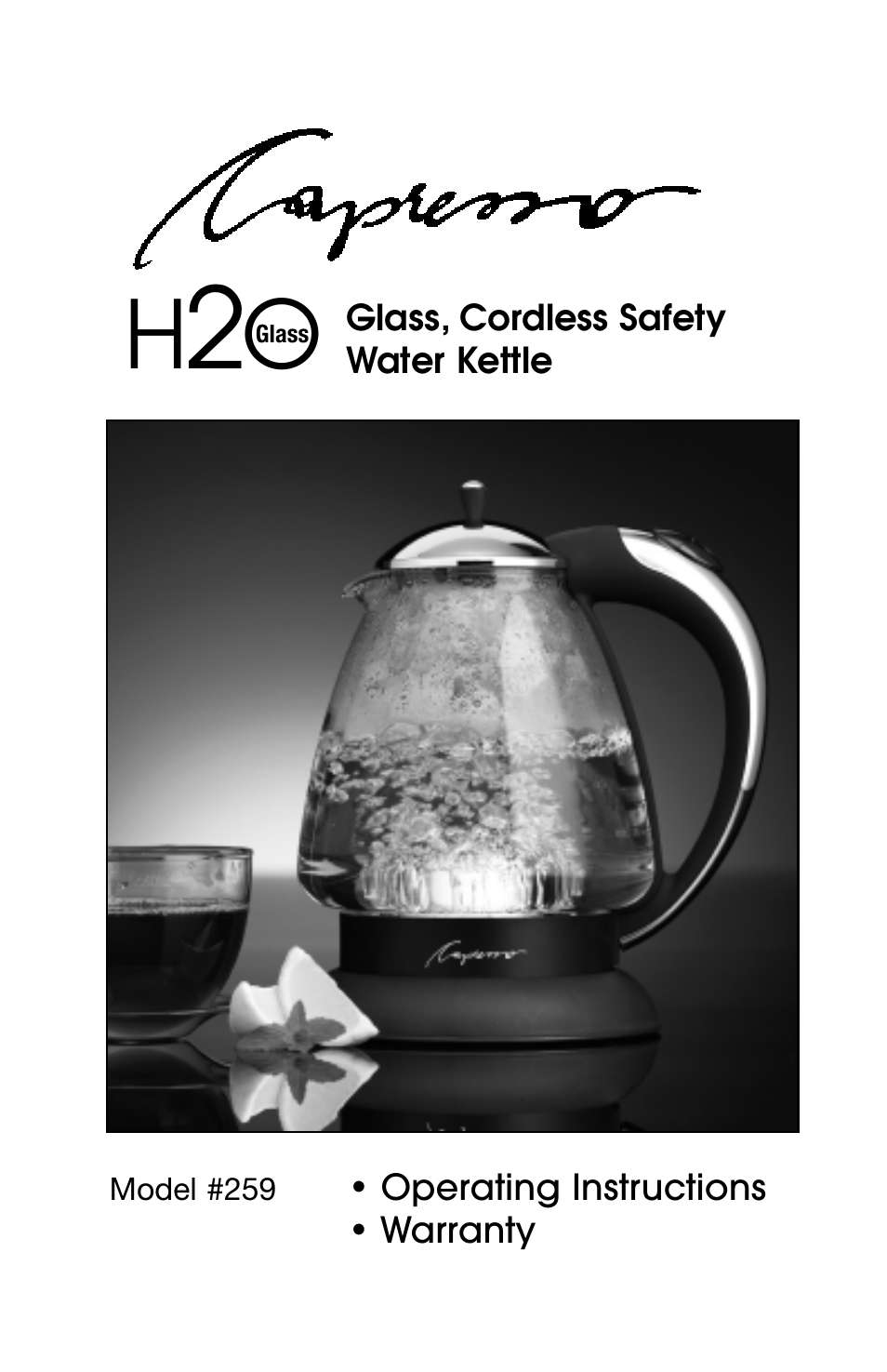 Capresso 259 User Manual | 6 pages