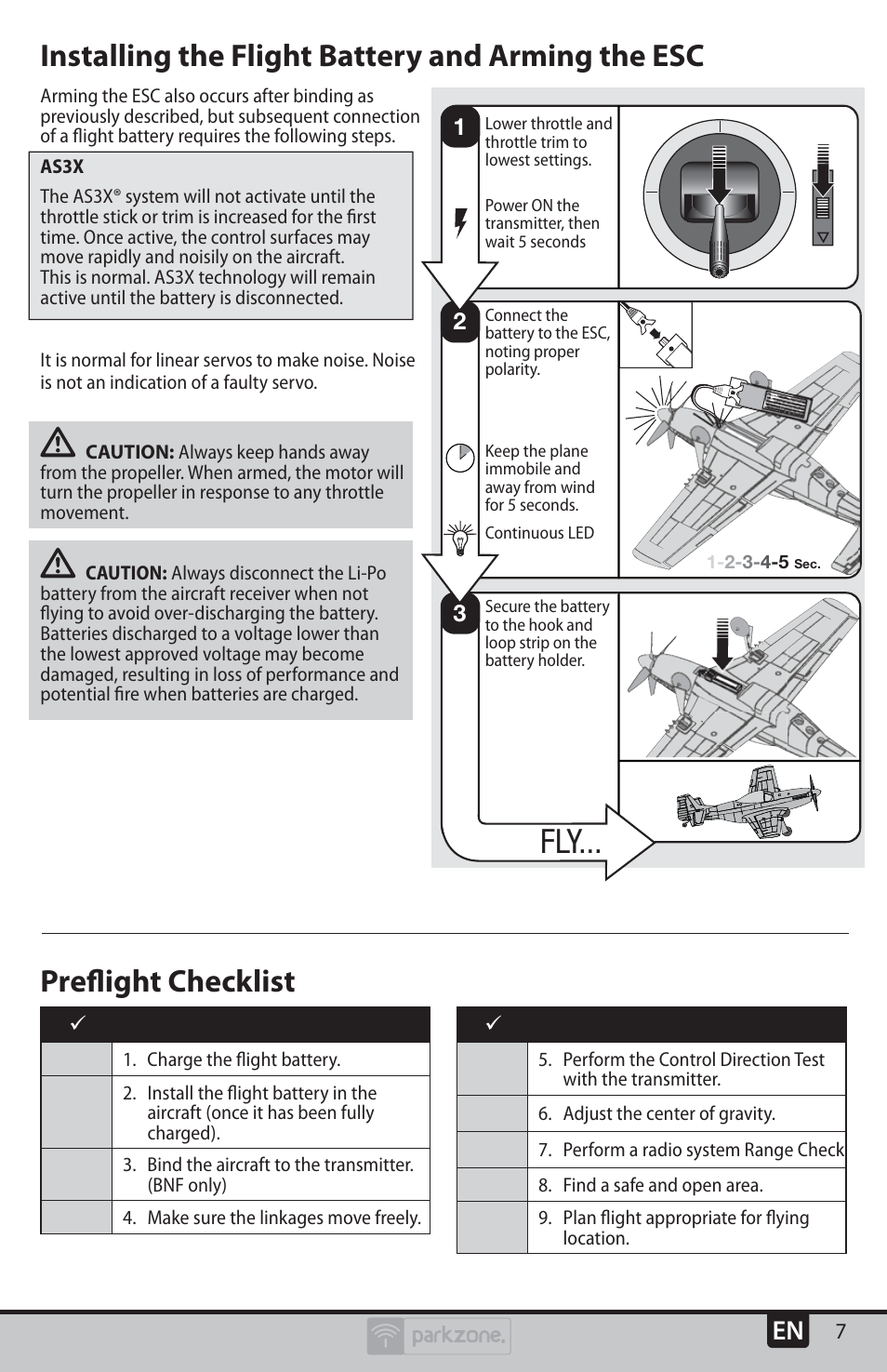 ParkZone PKZU2480 User Manual | Page 7 / 22
