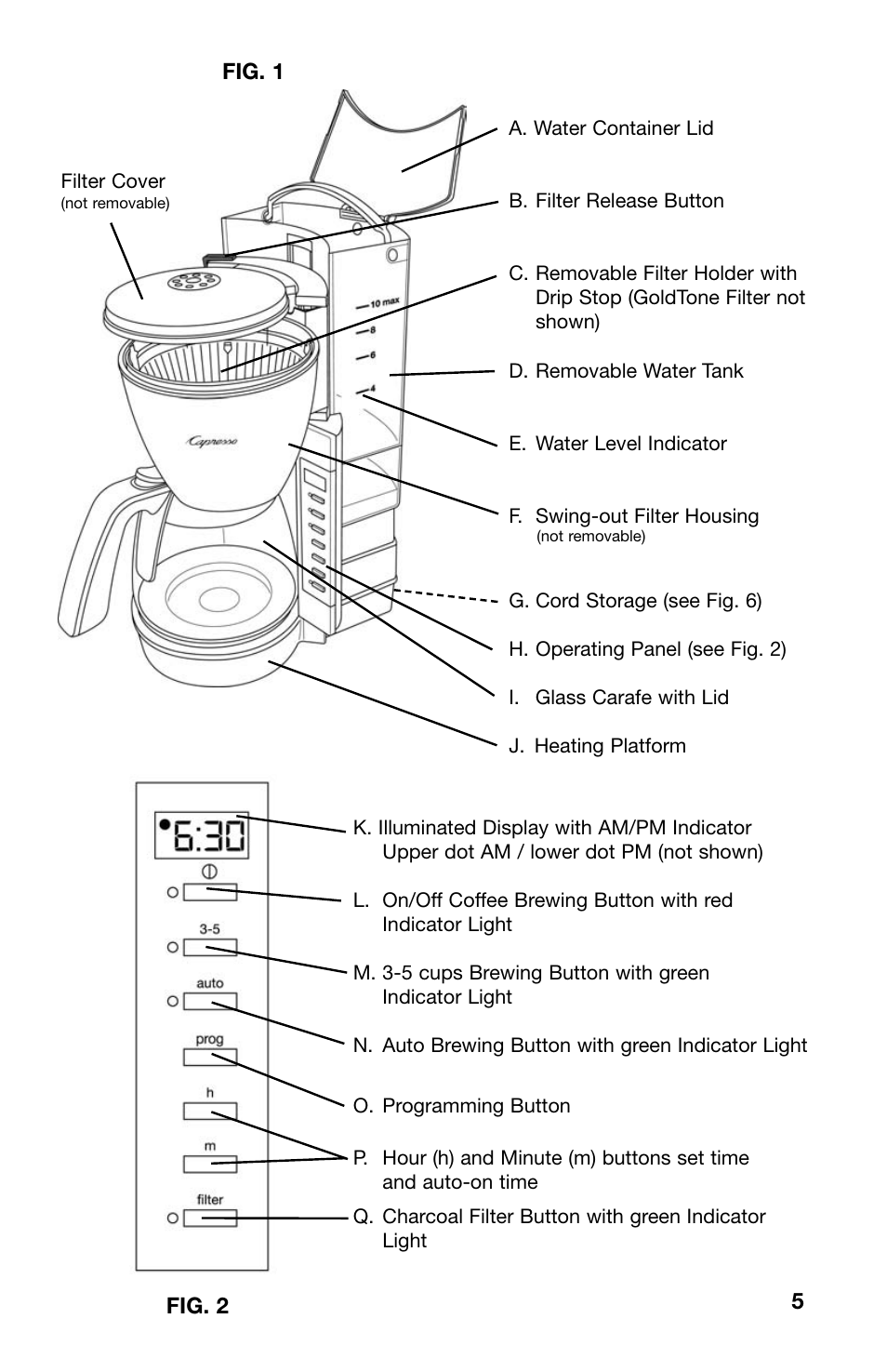 Capresso 476 User Manual | Page 5 / 11