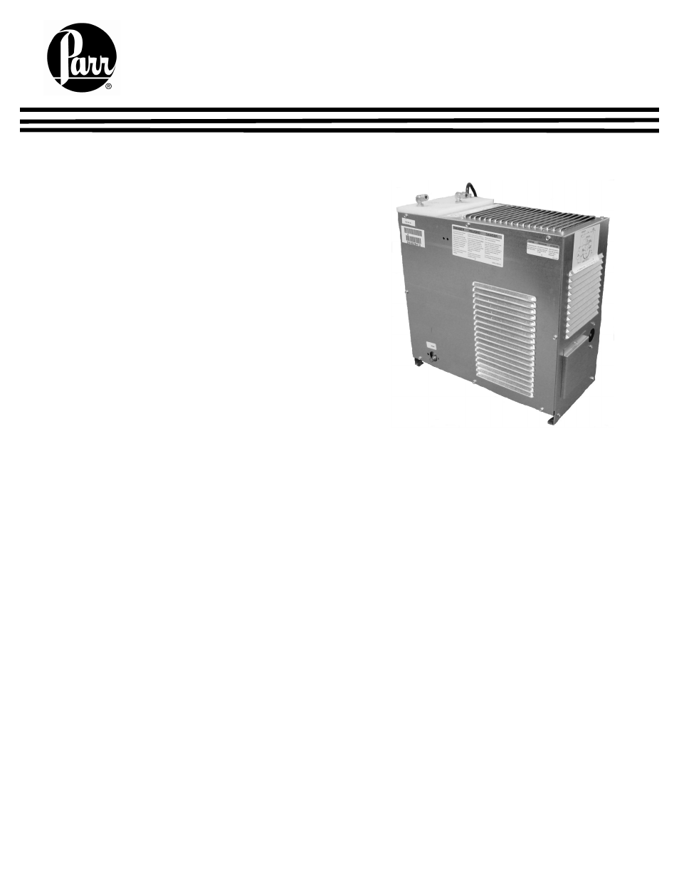 Parr Instrument 1552 User Manual | 1 page