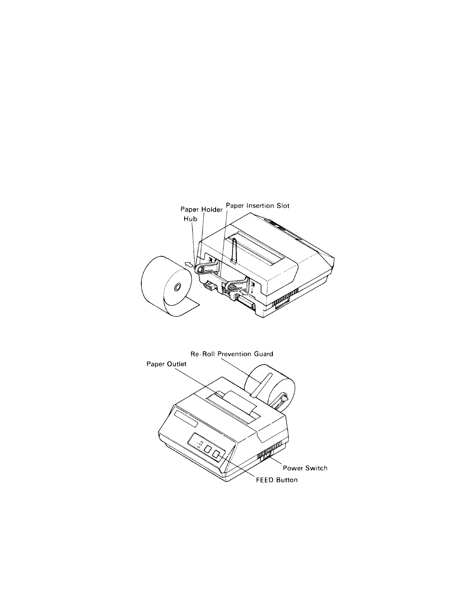 Roll paper insertion | Parr Instrument DP8340R Series User Manual | Page 14 / 52