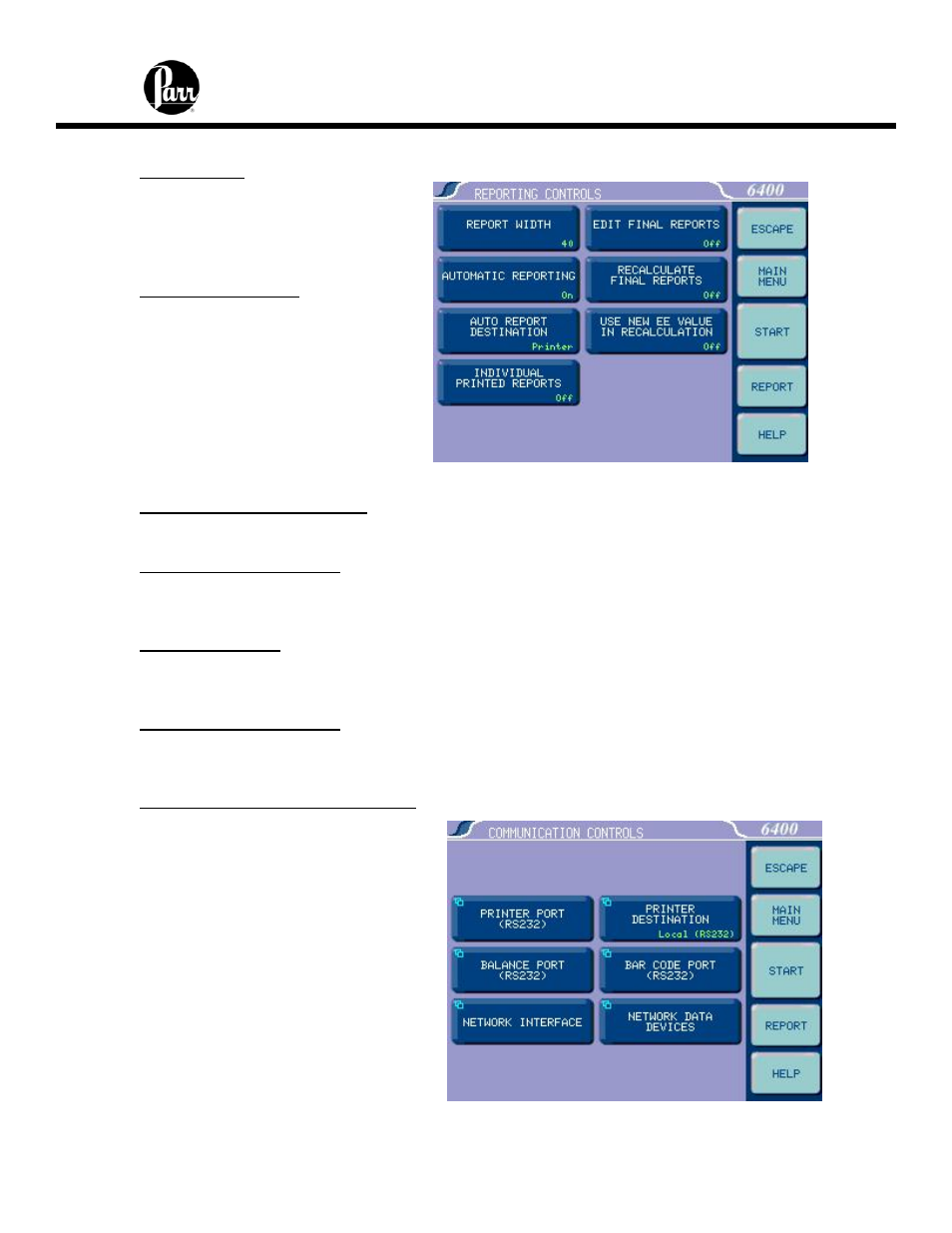 Parr Instrument 6400 User Manual | Page 48 / 103