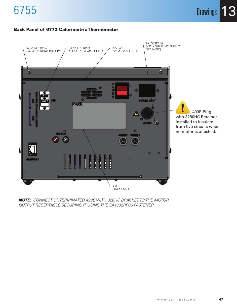 Drawings | Parr Instrument 6755 User Manual | Page 49 / 52