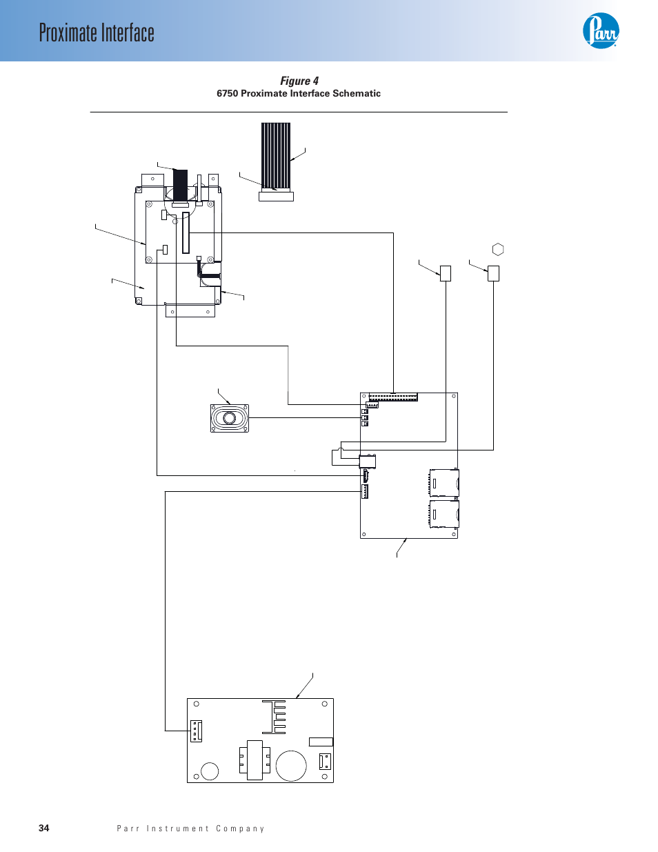 Proximate interface, Figure 4, 6750 proximate interface schematic | Parr Instrument 6750 User Manual | Page 35 / 36