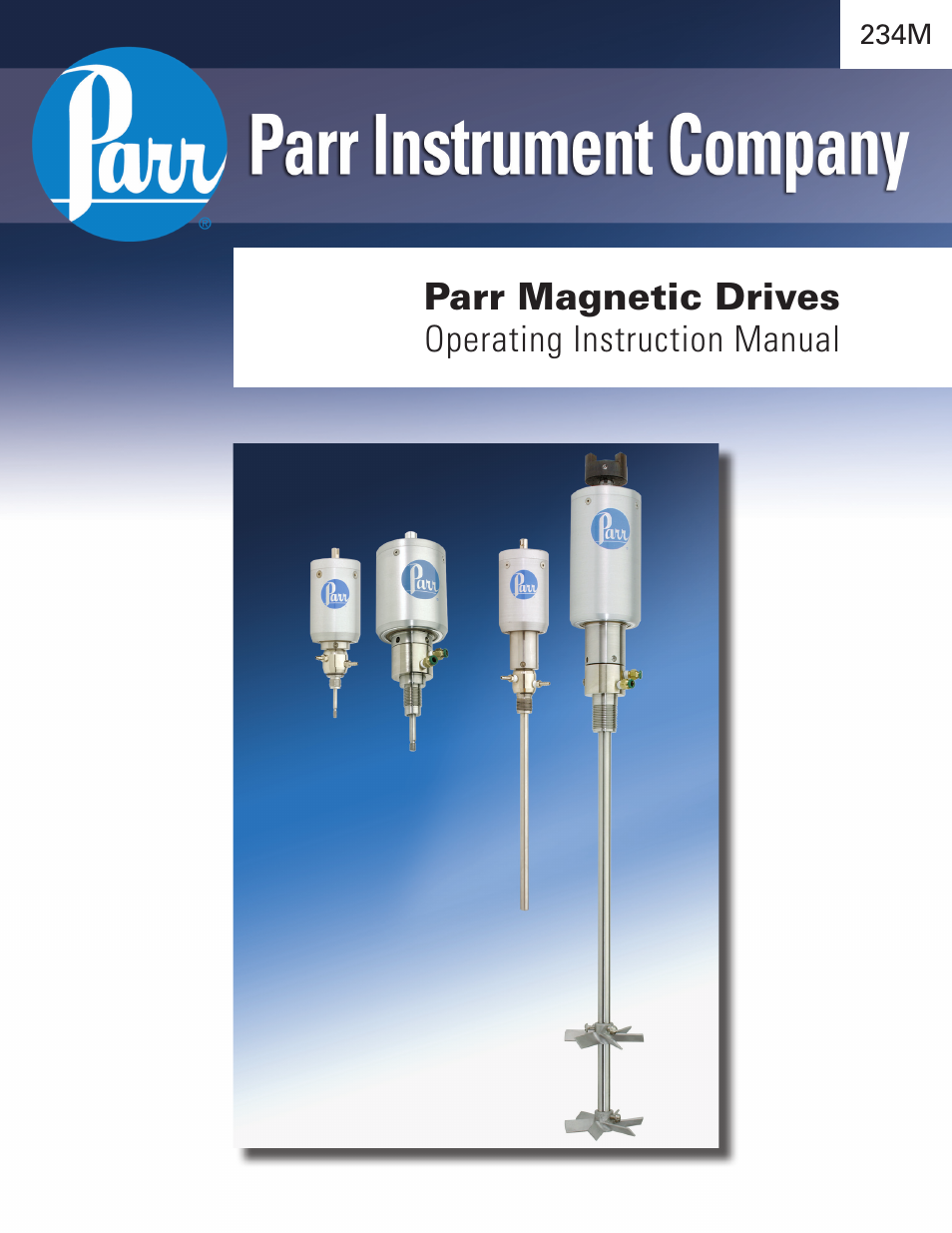 Parr Instrument Magnetic Drive User Manual | 16 pages