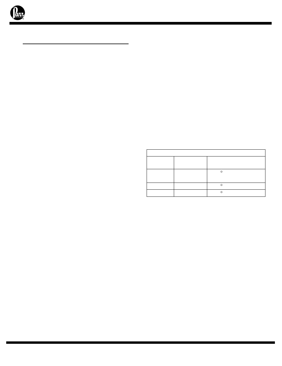 Installation | Parr Instrument Series 4520 User Manual | Page 6 / 32