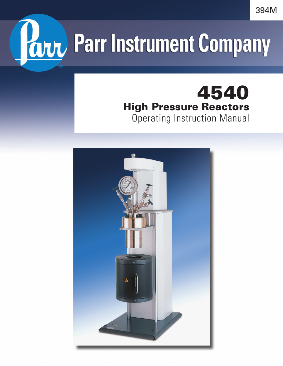 Parr Instrument Series 4540 User Manual | 32 pages