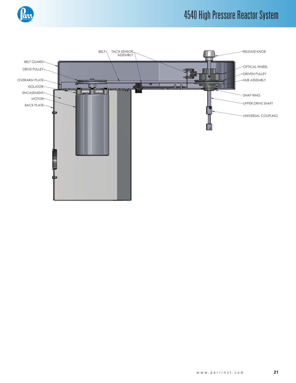 4540 high pressure reactor system | Parr Instrument Series 4540 User Manual | Page 21 / 32