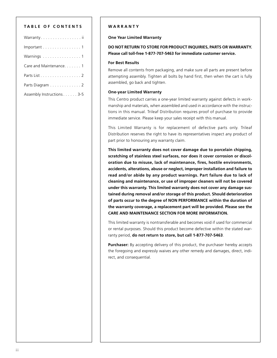 Centro 85-1066-6 (A01001) User Manual | Page 2 / 8