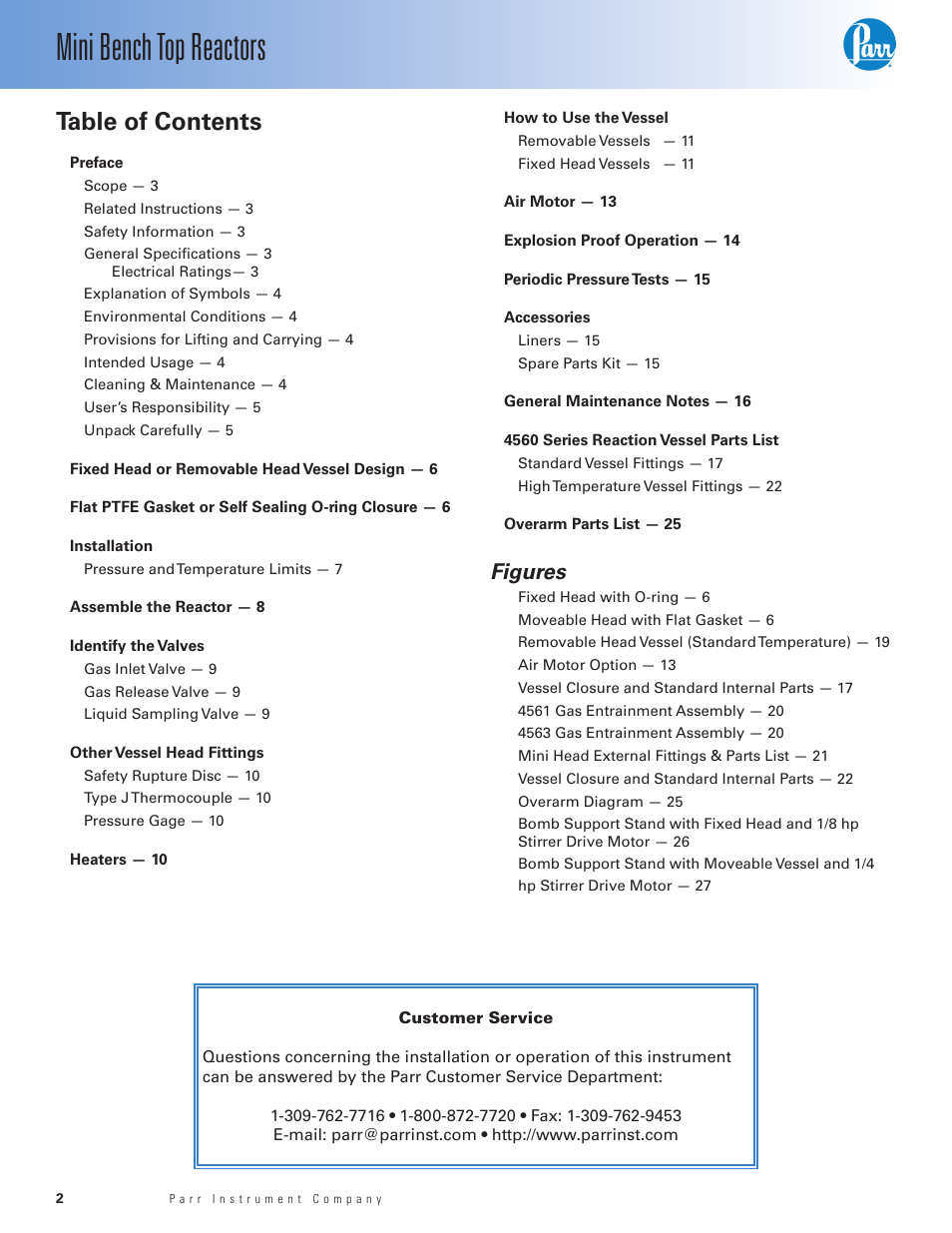 Parr Instrument Series 4560 User Manual | Page 2 / 28