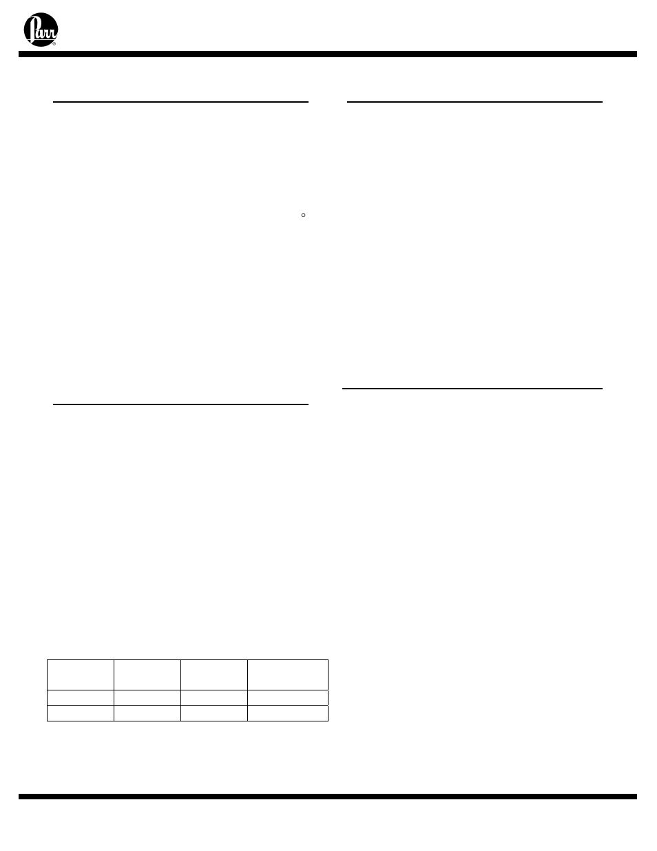 Accessories, Internal cooling coil, Liners | Spare parts kit, Variable speed electric motor | Parr Instrument Series 4570 User Manual | Page 14 / 28