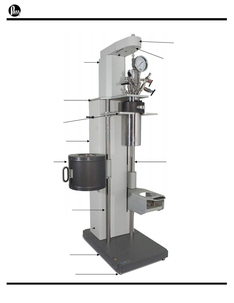 4570 vessel stand | Parr Instrument Series 4570 User Manual | Page 27 / 28