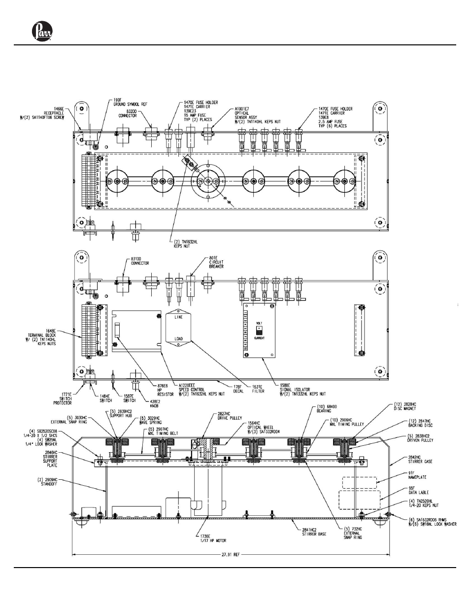 Diagrams (continued) | Parr Instrument Series 5000 User Manual | Page 19 / 20