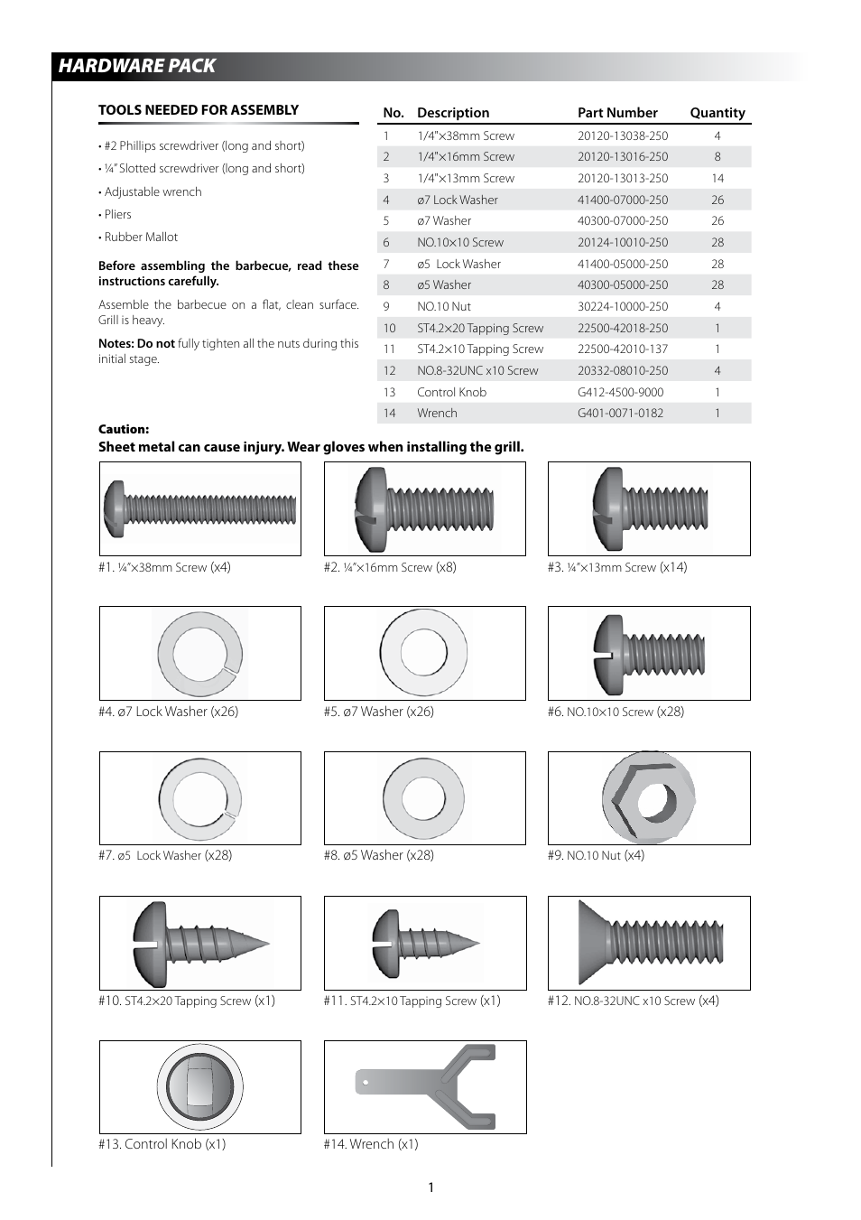 Hardware pack | Centro 6800 User Manual | Page 3 / 19