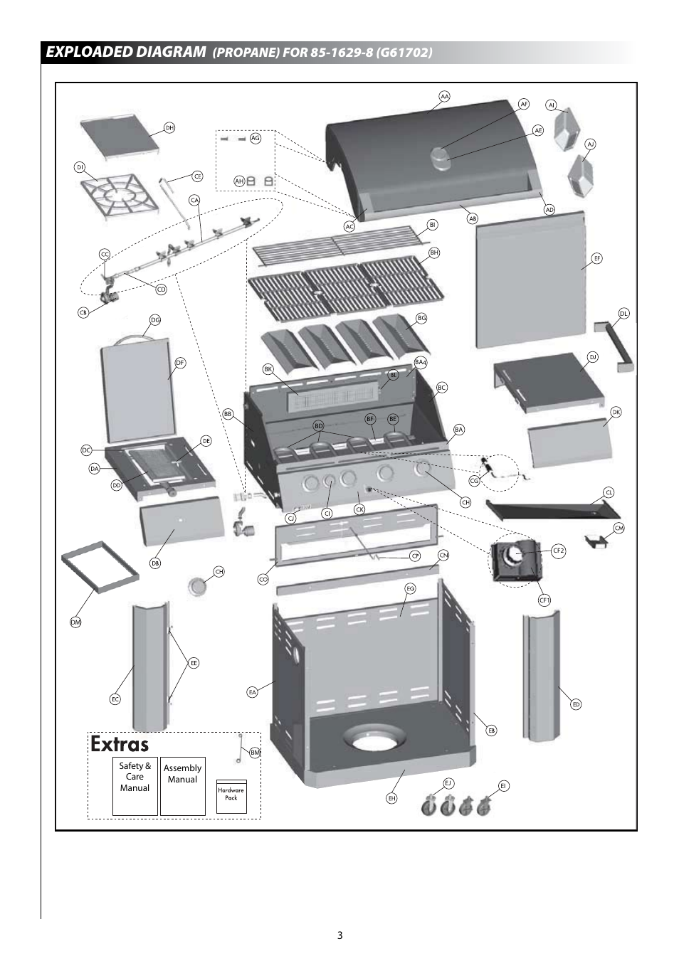 Exploaded diagram | Centro 6800 User Manual | Page 5 / 19