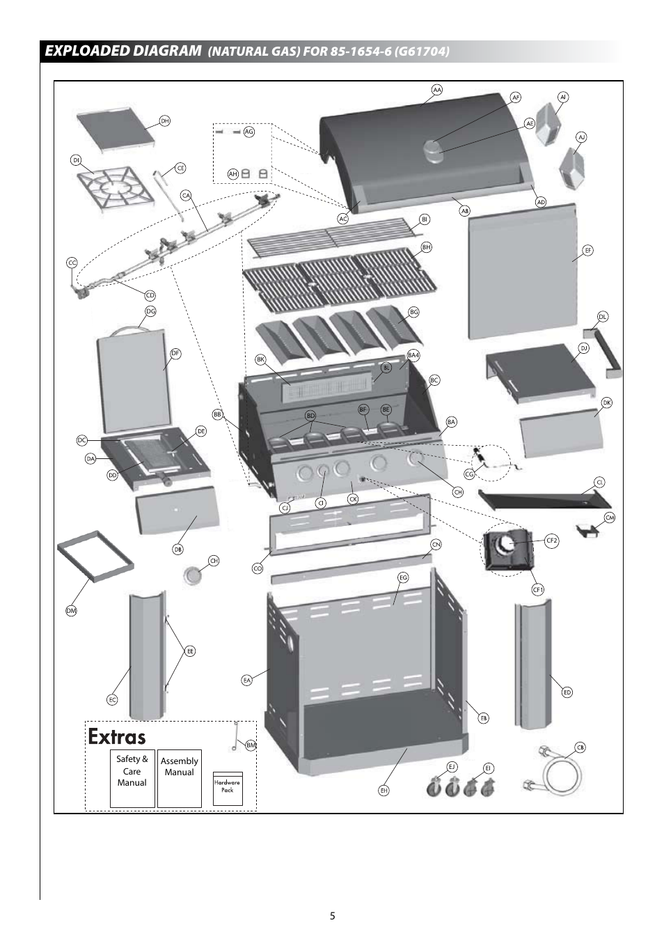 Exploaded diagram | Centro 6800 User Manual | Page 7 / 19