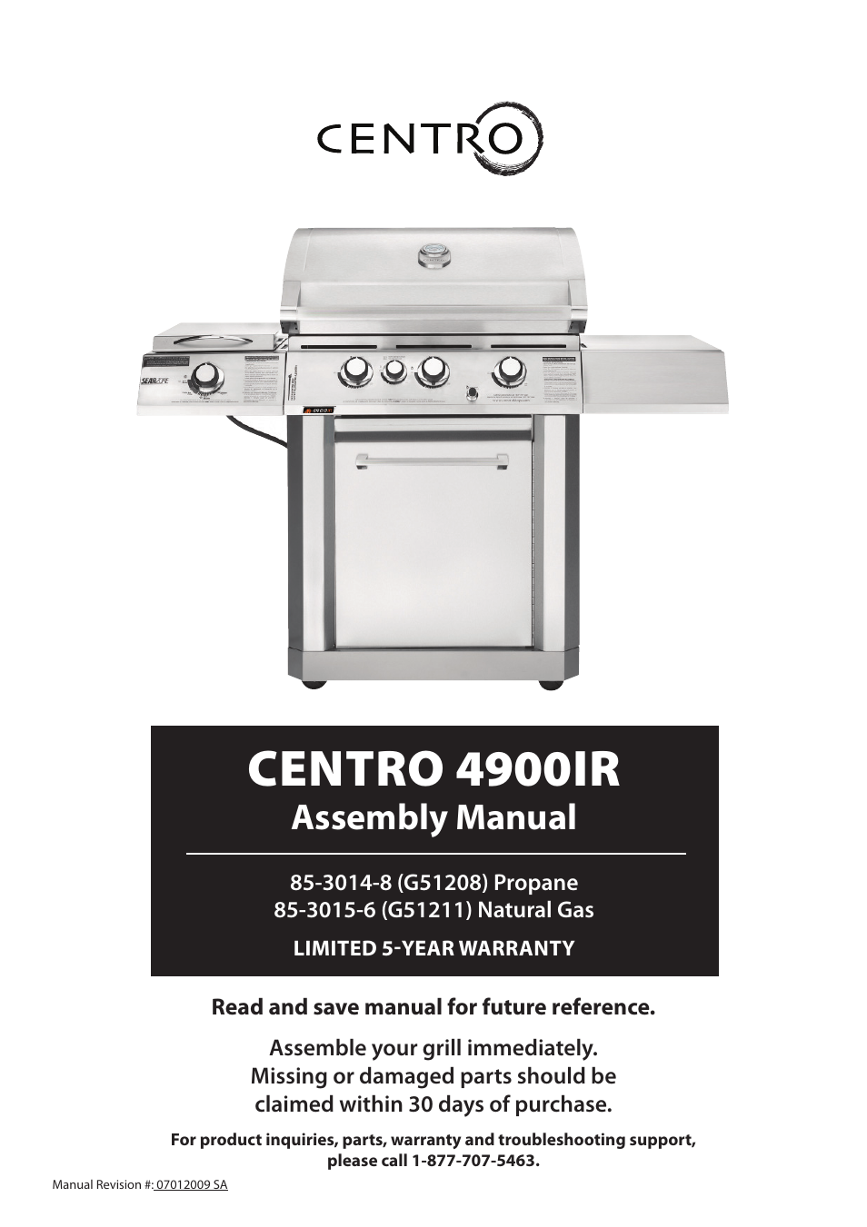 Centro G51208 User Manual | 10 pages