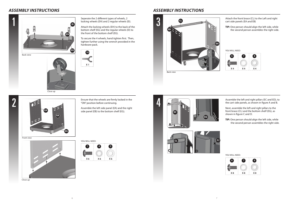 Assembly instructions | Centro G51208 User Manual | Page 5 / 10