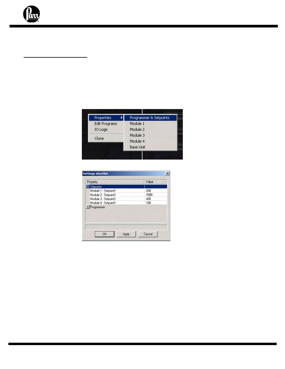 Module 1: temperature control module | Parr Instrument 4857 User Manual | Page 19 / 38