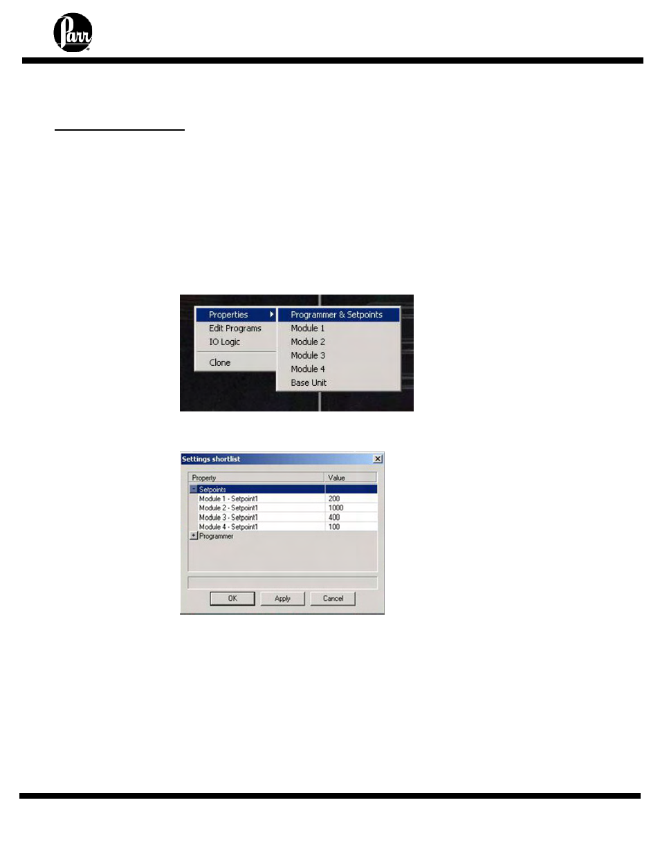 Module 2: pressure display and high pressure alarm | Parr Instrument 4857 User Manual | Page 25 / 38