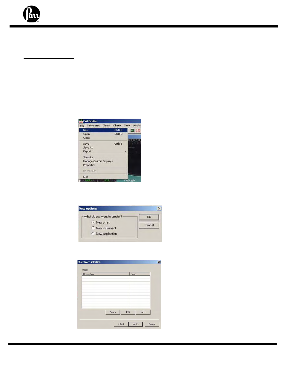 Data logging | Parr Instrument 4857 User Manual | Page 28 / 38