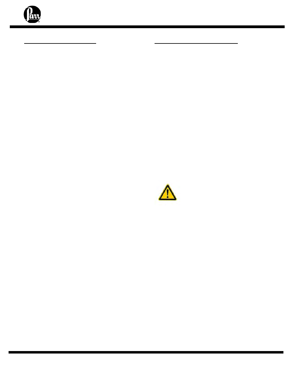 General specifications, Environmental conditions | Parr Instrument 4857 User Manual | Page 5 / 38