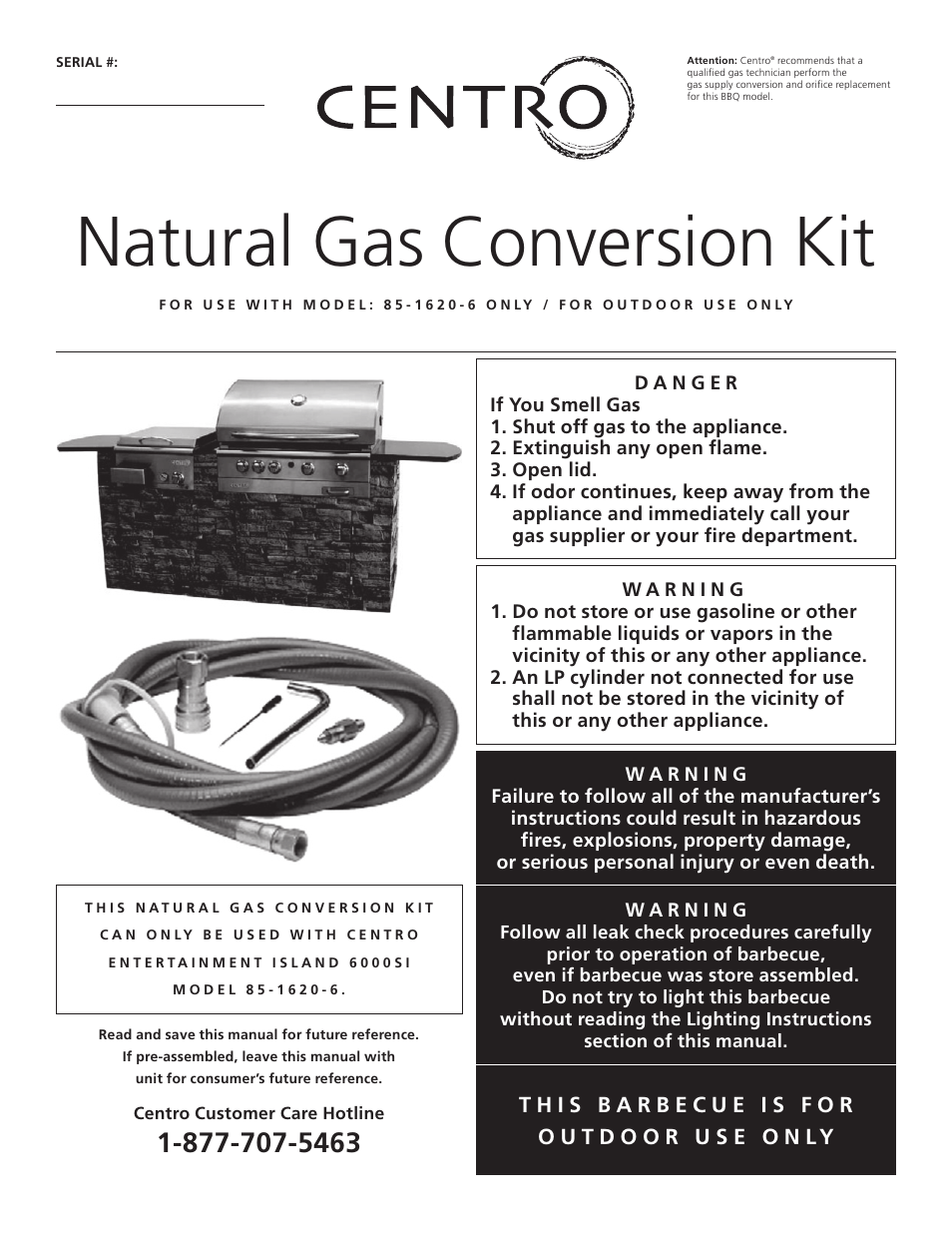 Centro 85-1620-6 User Manual | 20 pages