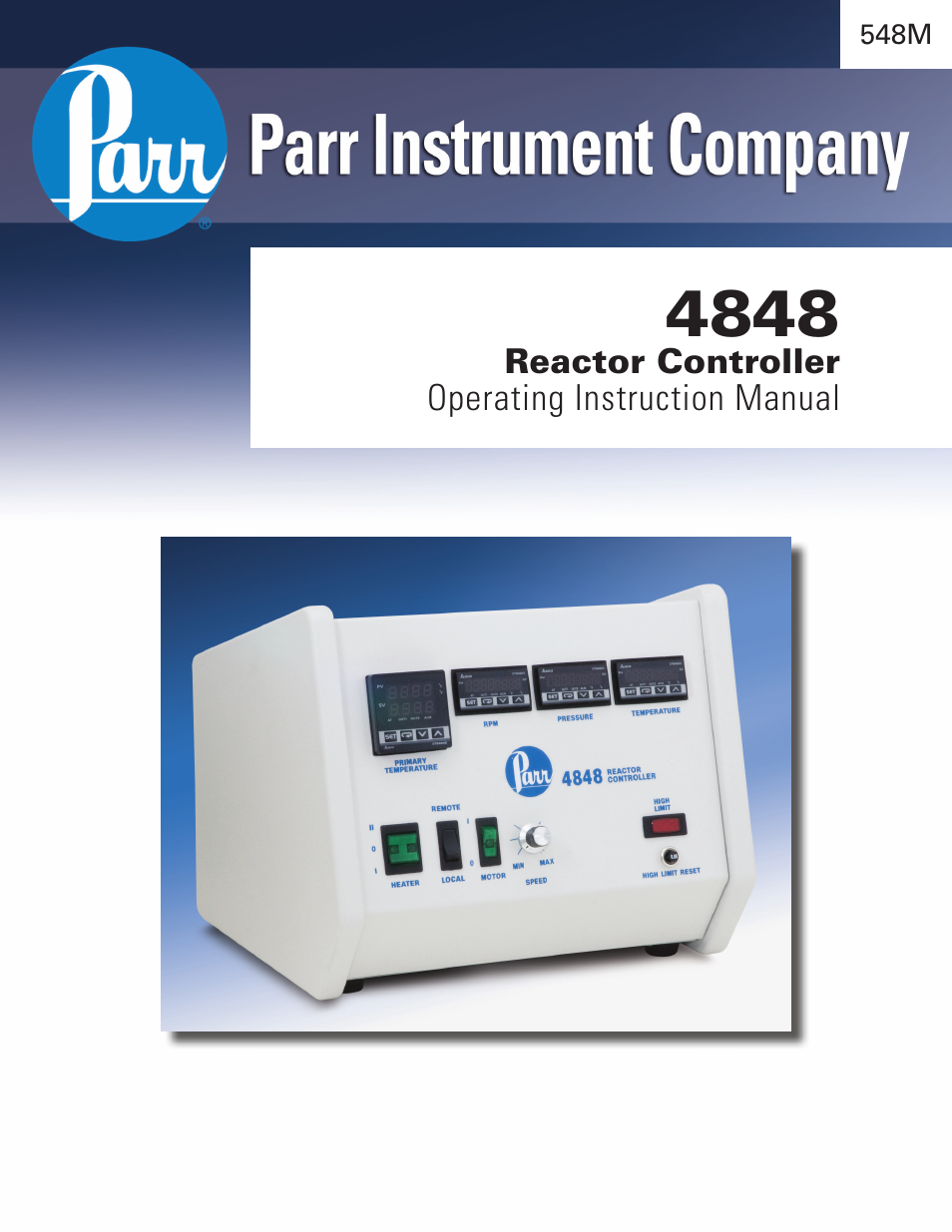 Parr Instrument 4848 User Manual | 40 pages