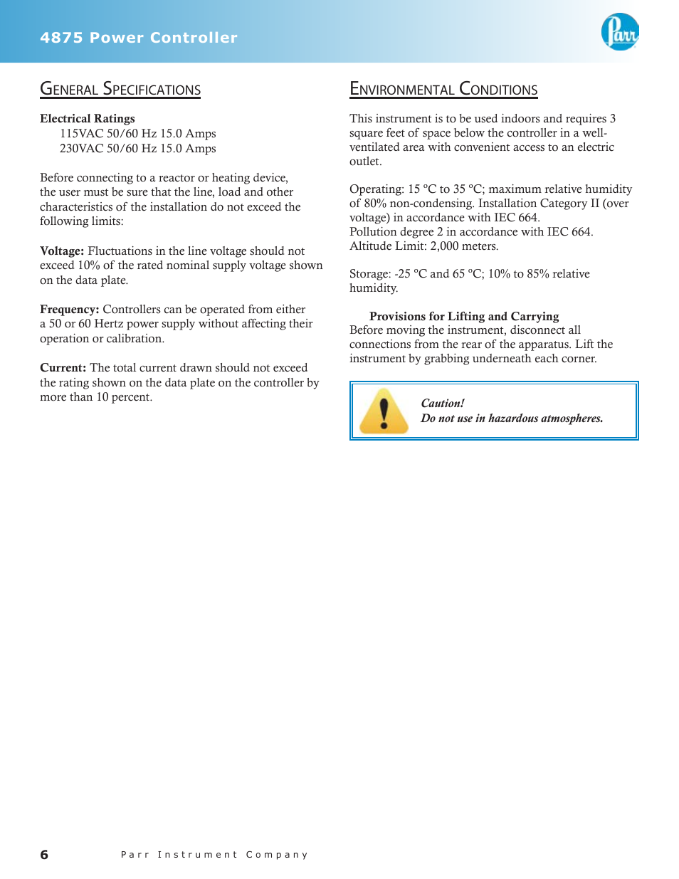 Parr Instrument 4875 User Manual | Page 5 / 10