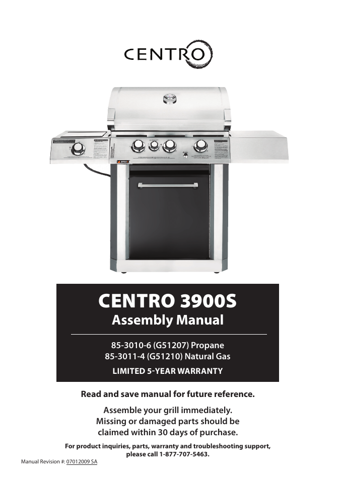 Centro G51210 User Manual | 10 pages